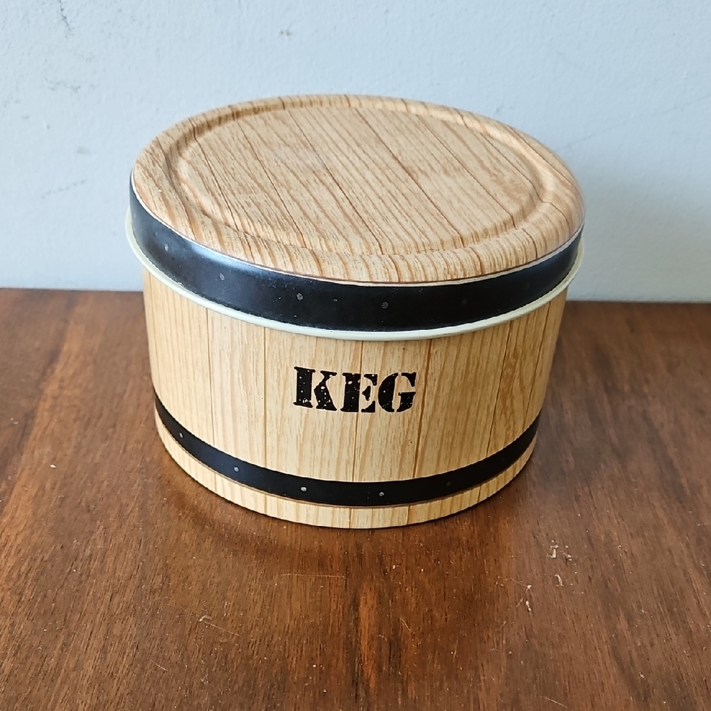 Cheinco Housewares Keg Tin Container